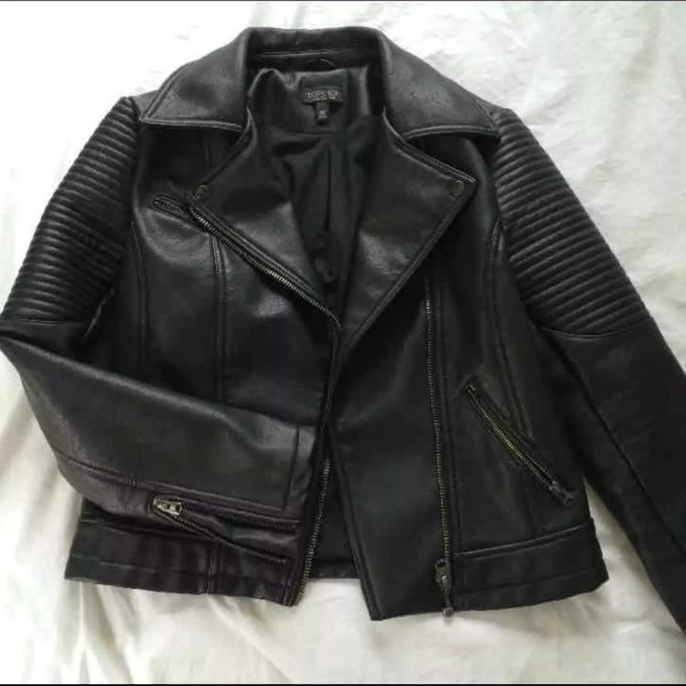 Like New Topshop Faux Leather Jacket